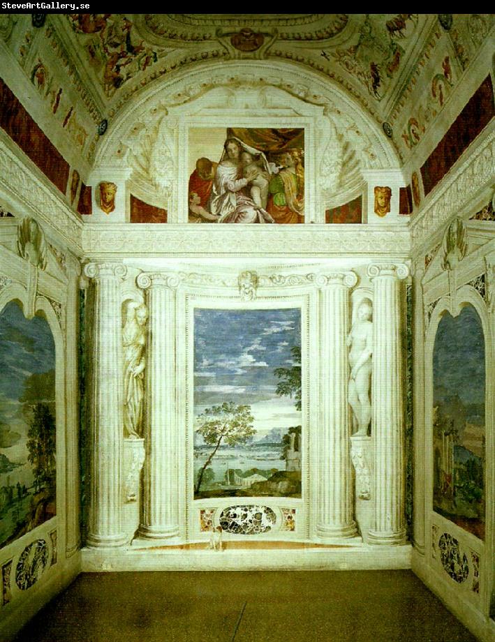 Paolo  Veronese walls of the stanza della lucerna